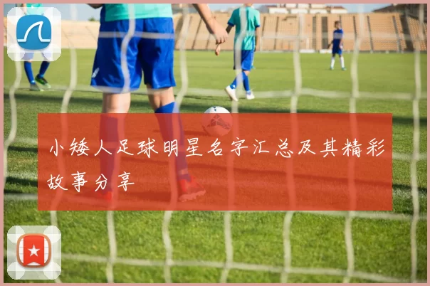 小矮人足球明星名字汇总及其精彩故事分享
